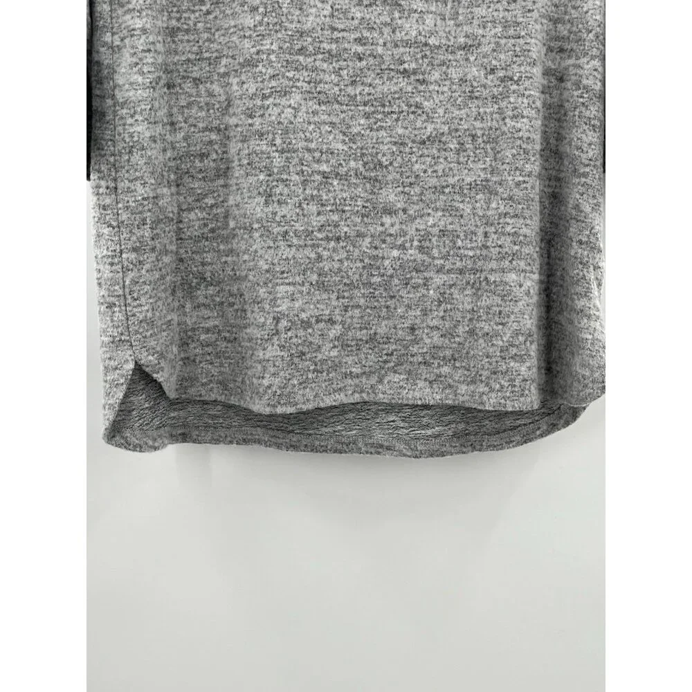 Cactus + Pearl Sweater Hi Low Women’s Medium Embroidery Grey Coffee Hot Cocoa